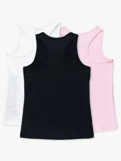 Hyperfied Split Tank Top 3-pak, Black/White/Fairy Tale