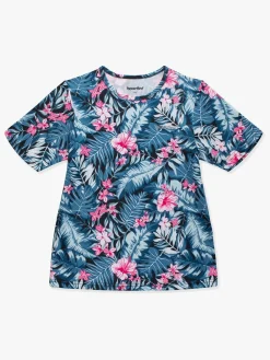 Hyperfied Sportstøj*Wave T-Shirt 3-pak, Black/White/Tropical Flower