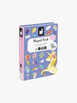 Janod Bøger*Magneti'Book Enhjørning Magnetsæt 44 Stk. Flerfarvet