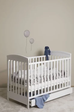 JLY Børnesenge & Tilbehør*Heaven Tremmeseng med Opbevaringsboks, Hvid