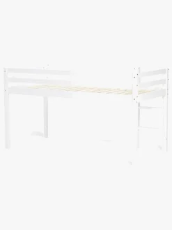 JLY Børnesenge & Tilbehør*PIRAT Dream Juniorseng m. Sengegardin & Madras 90x190, Hvid