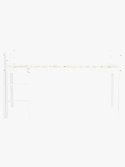 JLY Børnesenge & Tilbehør*PIRAT Dream Juniorseng m. Sengegardin & Madras 90x190, Hvid