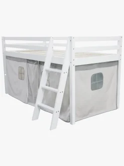 Børn JLY Pakkeløsninger>TILDA Juniorseng m. Sengegardin & Madras 90x190, Hvid