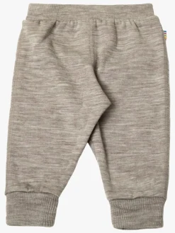 Børn Joha Underdele|Uldtøj>Joggingbukser Merinould, Sesame Melange