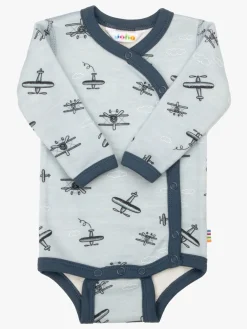 Børn Joha Slå-om Body Merinomix, Light Blue