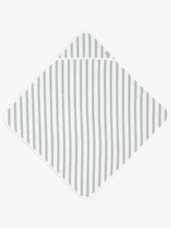 Jollein Badeværelset*Badekåbe 75x75cm, Stripe Sea Green Grøn