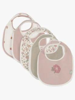 Jollein Spisetid*Hagesmæk 5-pak, Flowers Flerfarvet