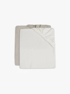 Jollein Pusleborde>Puslepudebetræk 50x70 Cm 2-Pak, Ivory/Nougat