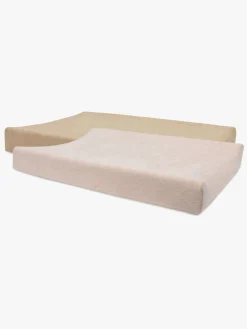 Jollein Pusleborde*Puslepudebetræk 50x70cm 2-pak, Wild Rose/Biscuit Lyserød