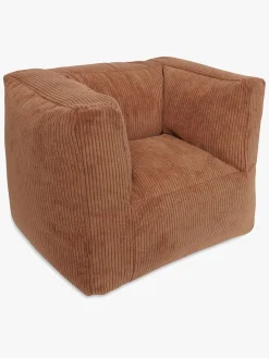 Jollein Børnemøbler*Sækkestol Kraftig Fløjl, Caramel Brun