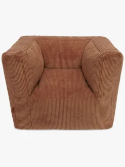 Jollein Børnemøbler*Sækkestol Kraftig Fløjl, Caramel Brun