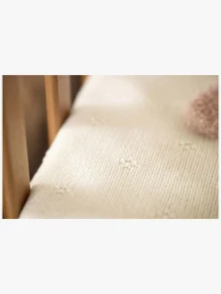 Jollein Interiør*Strikket Tæppe Cozy, Ivory