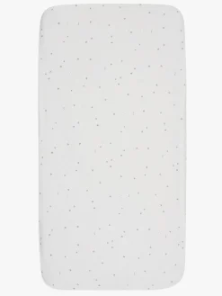 Børn Jollein Stræklagen Twinkling 70/75x140/150, Off white/Sea Green