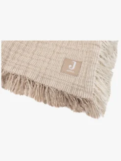 Jollein Interiør*Tæppe/ Stofble i Musselin Fringe, Biscuit