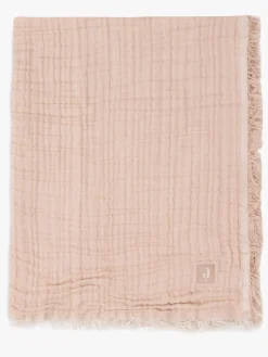 Jollein Interiør*Tæppe/ Stofble i Musselin Fringe, Moonstone/Ivory