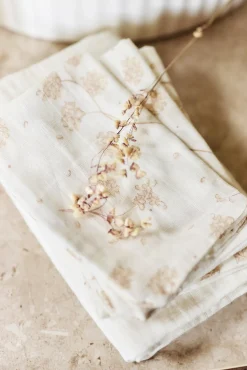 Jollein Tæppe/ Stofble i Musselin 70x70 cm 3-pak, Leafy Dreams