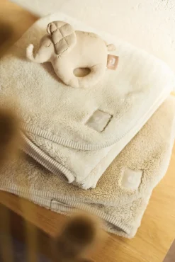 Jollein Interiør*Tæppe 75x100 cm Basic Jersey/Sherpa, Oatmeal