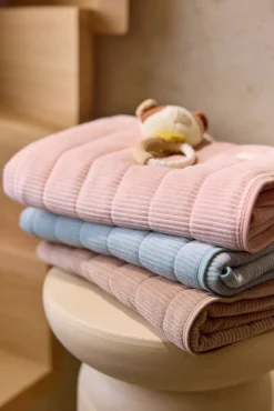 Jollein Interiør*Tæppe 75x100 cm Velvet Rib, Milky Coffee