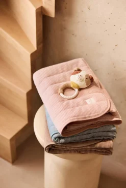 Jollein Interiør*Tæppe 75x100 cm Velvet Rib, Milky Coffee