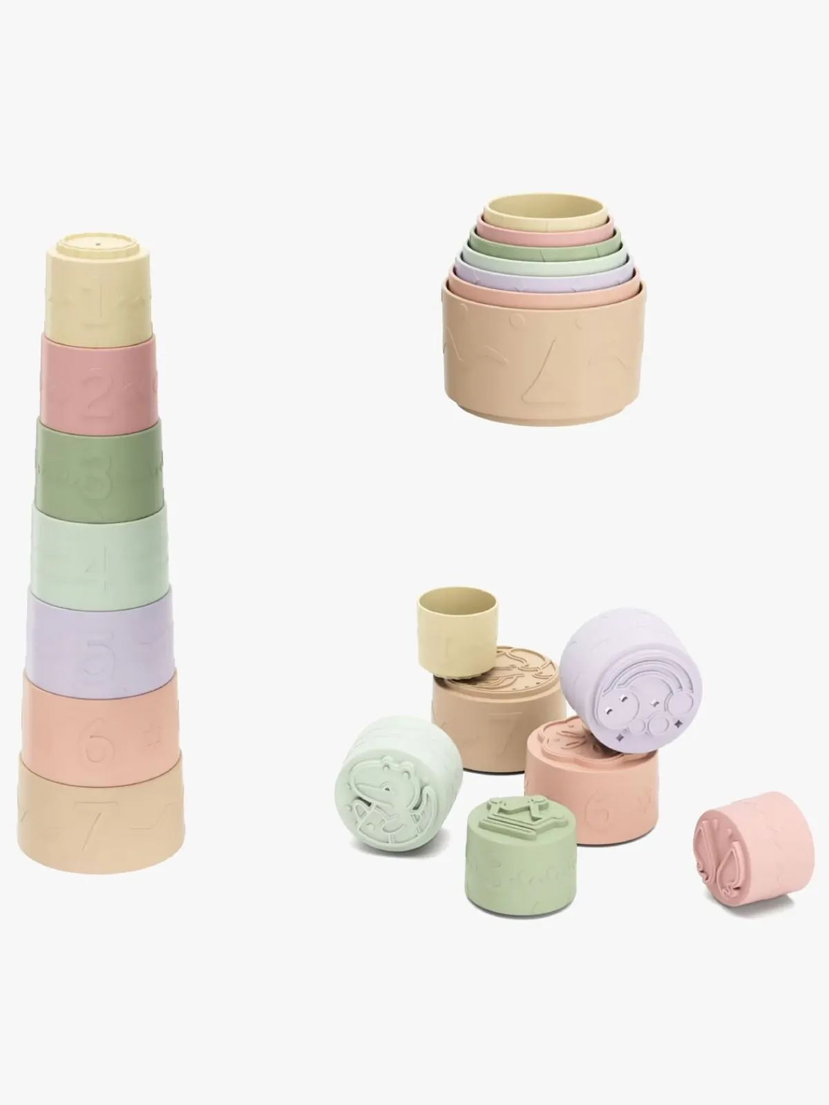 Kinder and Kids Babylegetøj>Stableklodser 7-pack