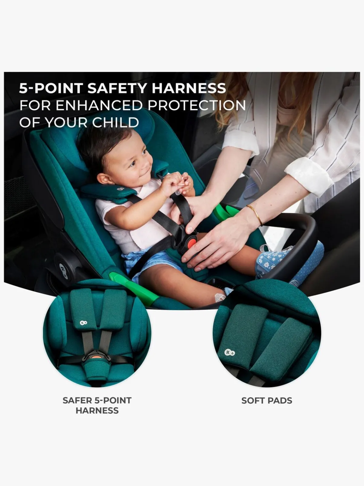 Kinderkraft I-CARE i-Size Autostol Baby, Graphite Black