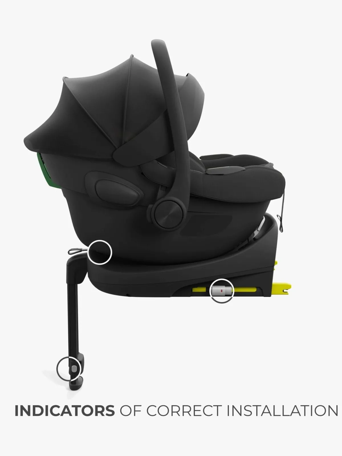 Kinderkraft I-LITE Autostol Baby inkl. ENDURA SAFE FX Base, Black