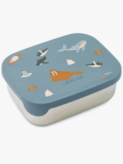 Liewood Spisetid>Arthur  Mønstret Madkasse, Arctic Sea/Ocean view