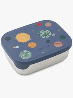 Liewood Spisetid*Arthur Mønstret Madkasse, Universe/Classic navy