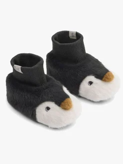 Børn Liewood Hjemmesko>Beth Penguin Plush Indesko, Sandy / Dark grey