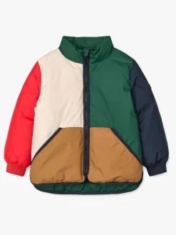 Børn Liewood Brantley Dynejakke, Apple Red Multi Mix