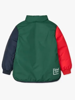 Børn Liewood Brantley Dynejakke, Apple Red Multi Mix