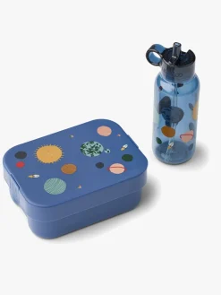 Liewood Spisetid*Chelsey Mønstret Madkasse-sæt, Universe/Classic navy