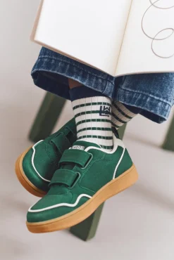 Børn Liewood Claudina Sneakers, Green Garden / Creme De La Creme