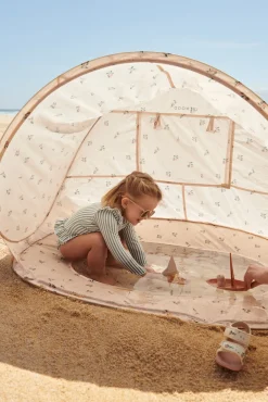 Liewood Uv & Strand*Everett Pop Up UV-Telt med Pool, Safari sandy mix