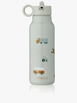 Liewood Spisetid*Falk Drikkedunk 350 ml, Vehicles/Dove Blue Flerfarvet