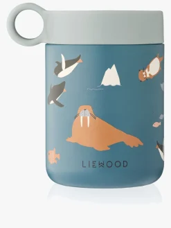 Liewood Spisetid*Kian Mønstret Termobeholder, Arctic Sea/Ocean view