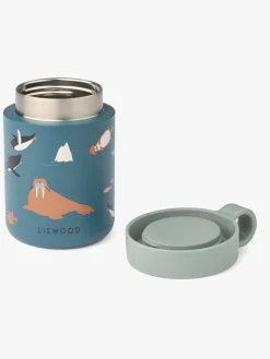Liewood Spisetid*Kian  Mønstret Termobeholder, Arctic Sea/Ocean view