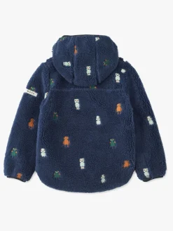 Børn Liewood Fleecetøj>Mara Fleecetrøje, Robots/Indigo blue