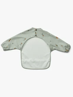 Liewood Spisetid>Merle Cape Hagesmæk med Tryk, Vehicles/Dove Blue