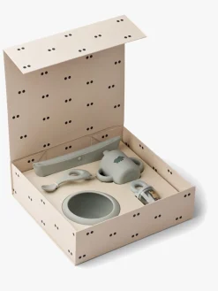 Liewood Spisetid>Mileah Baby Spisesæt 5 Dele, Dove blue