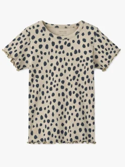 Børn Liewood Overdele>Nieve T-shirt, Leo spots/Mist