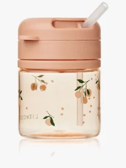 Liewood Spisetid>Pavia Tritan Sugerørskop 280 ml, Peach/Sea Shell