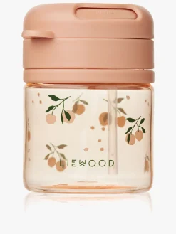 Liewood Spisetid>Pavia Tritan Sugerørskop 280 ml, Peach/Sea Shell