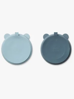 Liewood Spisetid*Stacy Opdelt Tallerken 2-pak, Sea Blue/Whale Blue Blå