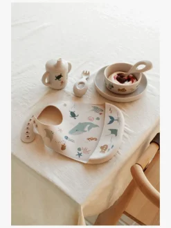 Liewood Spisetid*Tilda Hagesmæk med Tryk 2-pak, Sea Creature/Sandy Beige