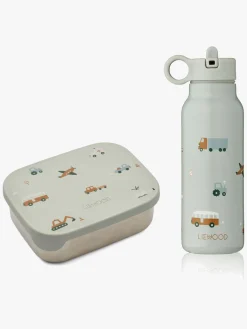 Liewood Arthur Madkasse og Falk Flaske, Vehicles/Dove Blue