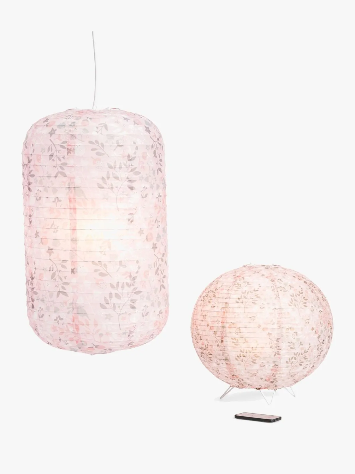 Børn LilouLilou Lilou Lilou Loft- & Bordlampe Bird Garden, Lyserød