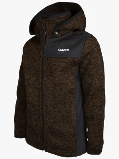 Børn Lindberg Bormio Fleecetrøje, Dark Brown