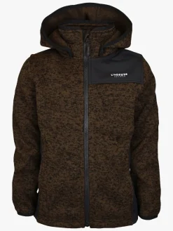 Børn Lindberg Bormio Fleecetrøje, Dark Brown