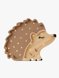 Børn LittleLights Little Lights Lampe Pindsvin, Træ/Cappucino